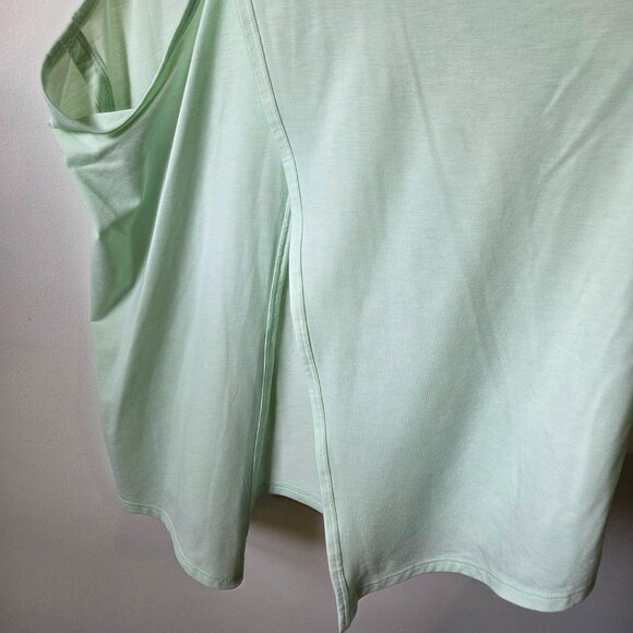 EUC ATHLETA SCOOP NECK WRAP X OPEN BACK MINT GREEN TANK TOP SIZE M - Picture 8 of 12